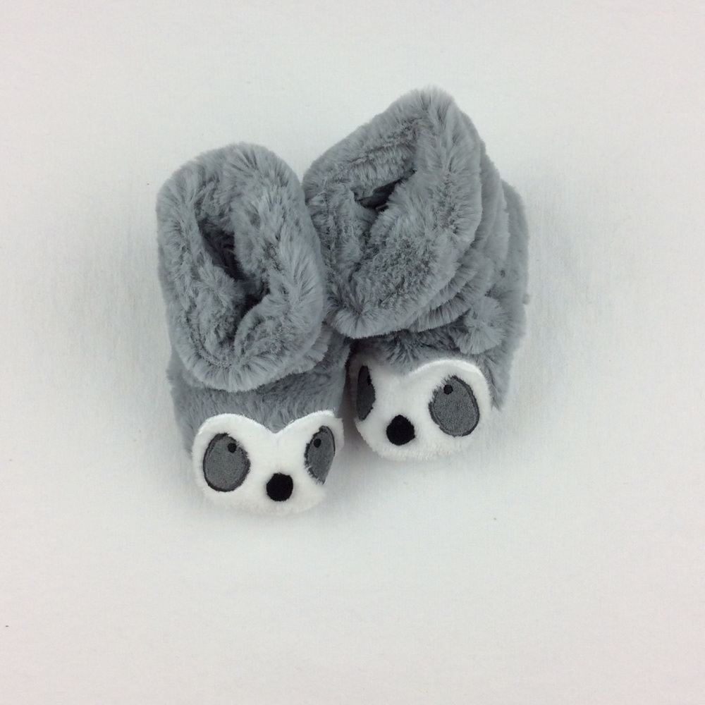 Gray Raccoon Little Tall Boot Slipers - Picture 3 of 5